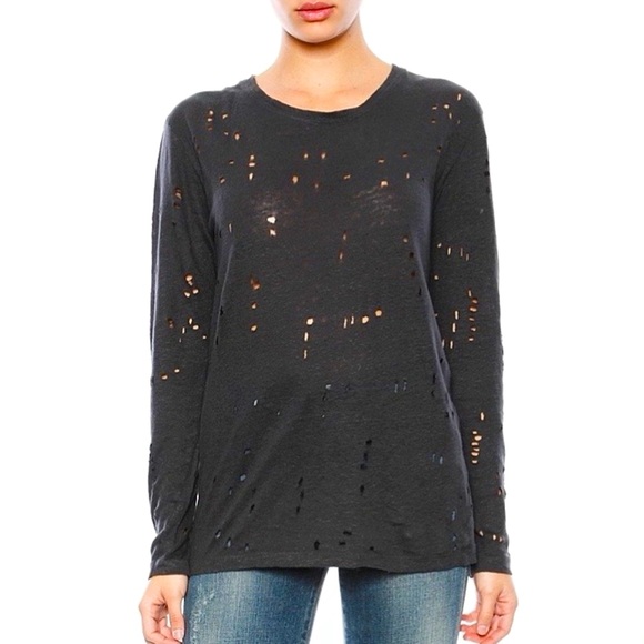 Iro Black Marvina Tee size L - Picture 3 of 12